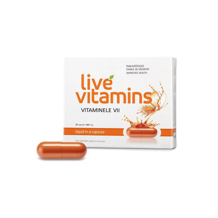 Live vitamins, 30 de capsule, Vitaslim