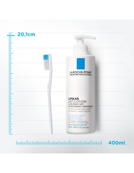 Lipikar Lapte De Corp Relipidant Anti-Uscaciune Cu Efect De Hidratare De 48 De Ore, 400Ml, La Roche-Posay