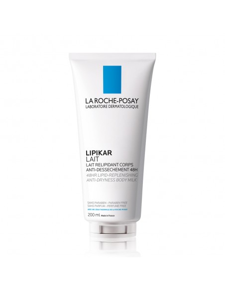 Lipikar Lapte De Corp Relipidant Anti-Uscaciune Cu Efect De Hidratare De 48 De Ore, 200Ml, La Roche-Posay