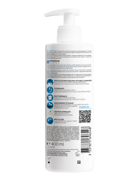 Lipikar Balsam Cu Tripla Actiune Impotriva Puseurilor De Uscaciune A Pielii, 400Ml, La Roche-Posay