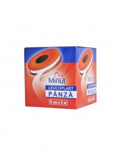 Leucoplast pe suport pânză – 5 cm × 5 m (Minut)