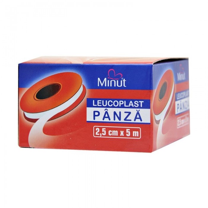 Leucoplast Panza, 2.5 cm x 5 m, Minut