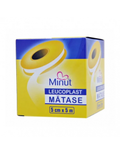 Leucoplast mătase 5 cm × 5 m, Minut