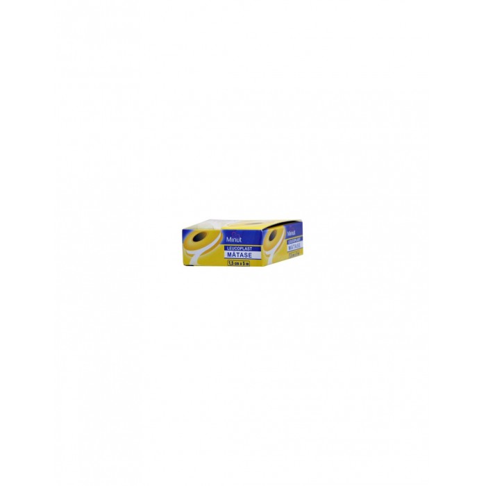Leucoplast de matase, dimensiune 1,5 centimetri x 5 metri, Minut