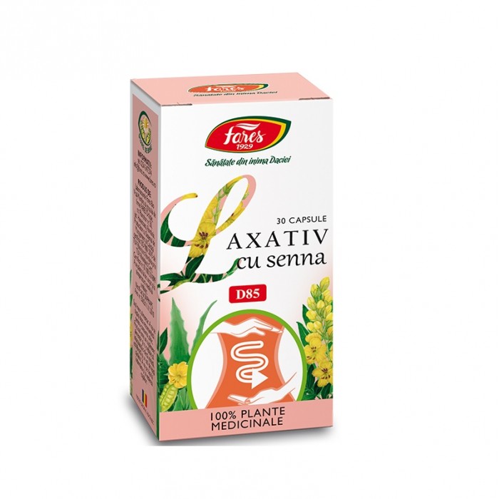 Laxativ cu senna, 30 capsule, Fares