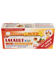 Pachet Lacalut kids 2-6 ani pasta de dinti protectie...