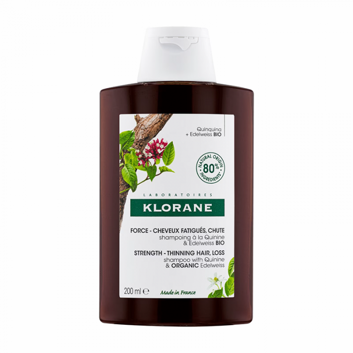 Klorane sampon cu chinina si floare de colt bio, 200 ml, Lab. Pierre Fabre Franta