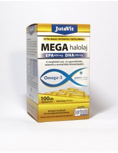 Ulei peste mega EPA400mg  DHA 200mg, Jutavit