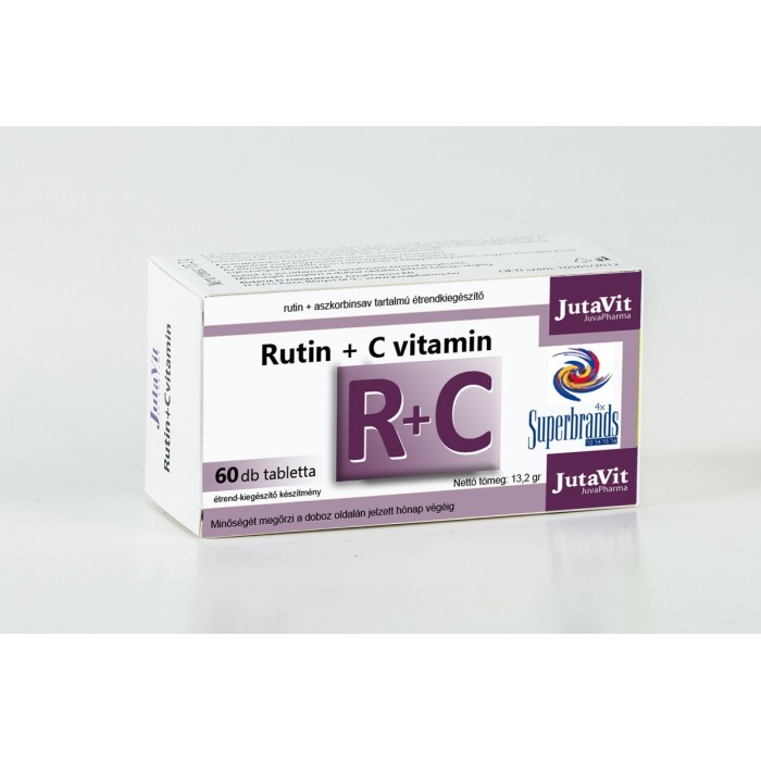 Rutin 20 mg  Vitamina C 50mg, 60 cps, Jutavit
