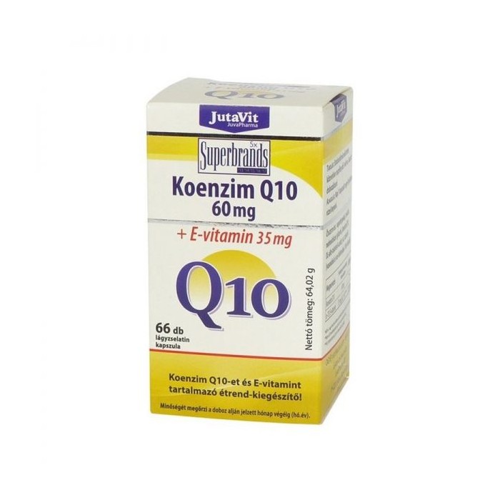 Coenzima Q10 60mg  Vit E 35mg, 66 cps, Jutavit