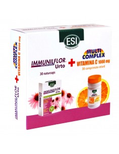 Immunilflor URTO x 30cps  Vitamina C x 30cps