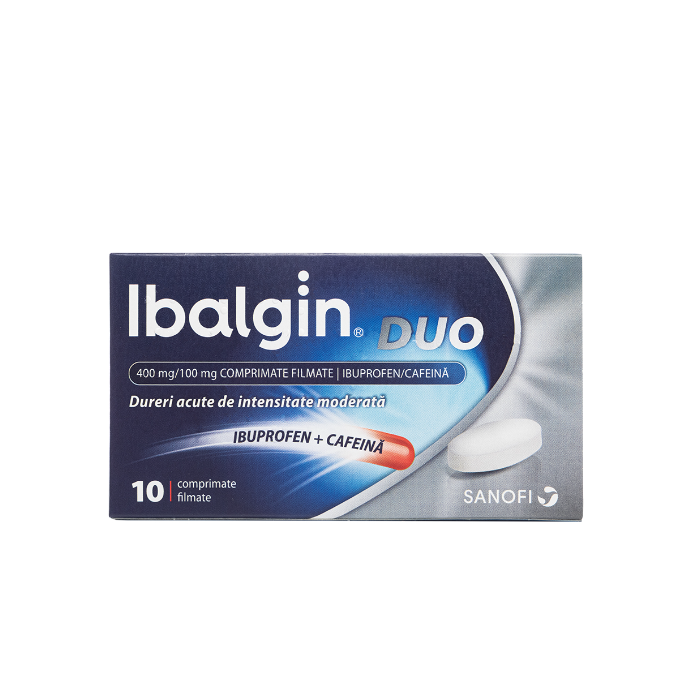 Ibalgin duo 400mg/100mg x 10 cpr film, Sanofi Romania S.R.L. - Romania
