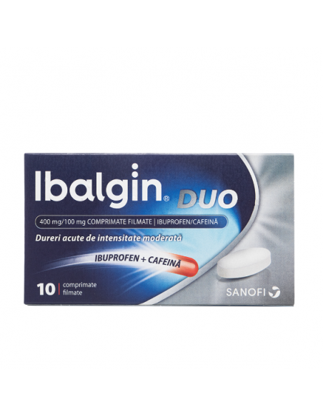 Ibalgin duo 400mg/100mg x 10 cpr film, Sanofi Romania S.R.L. - Romania