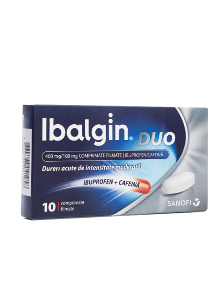 Ibalgin duo 400mg/100mg x 10 cpr film, Sanofi Romania S.R.L. - Romania