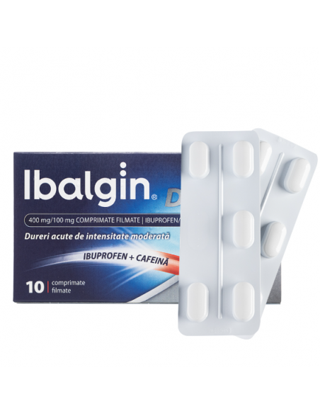 Ibalgin duo 400mg/100mg x 10 cpr film, Sanofi Romania S.R.L. - Romania
