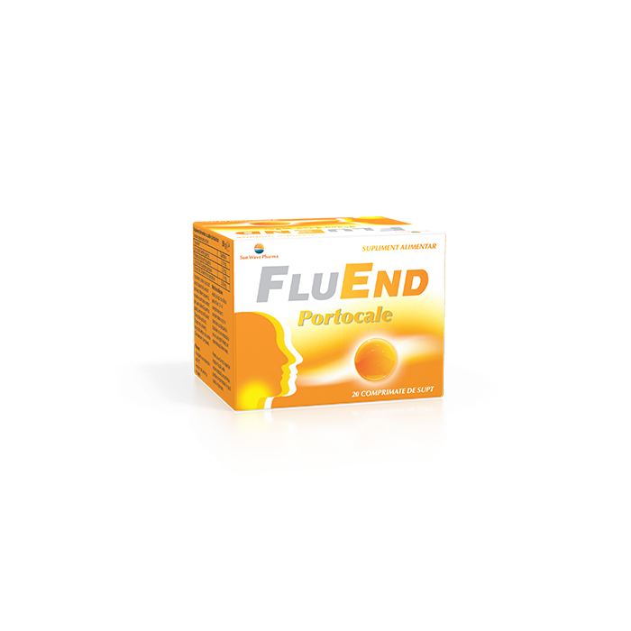 Fluend portocale, 20 pastile, Sunwave