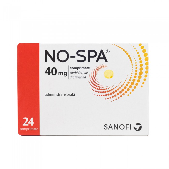 No-Spa 40mg x 24cpr, Sanofi Romania S.R.L. - Romania