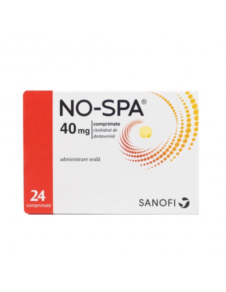 No-Spa 40mg x 24cpr, Sanofi Romania S.R.L. - Romania