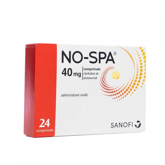 No-Spa 40mg x 24cpr, Sanofi Romania S.R.L. -...