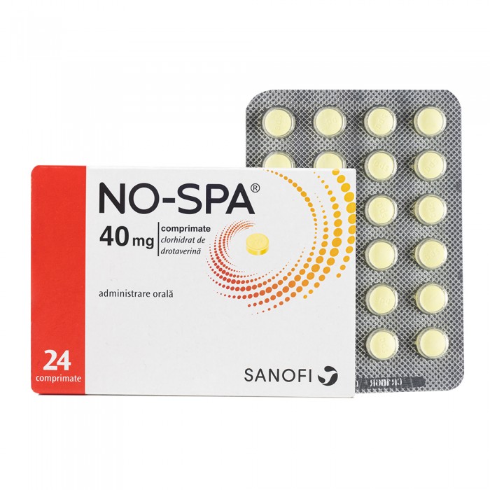 No-Spa 40mg x 24cpr, Sanofi Romania S.R.L. -...