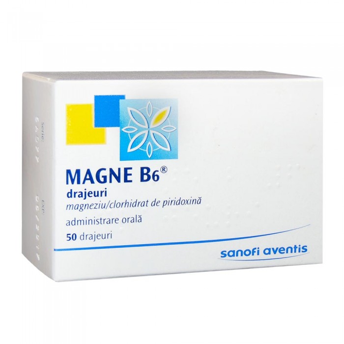Magne B6 x 50 drajeuri, Sanofi Romania S.R.L. -...