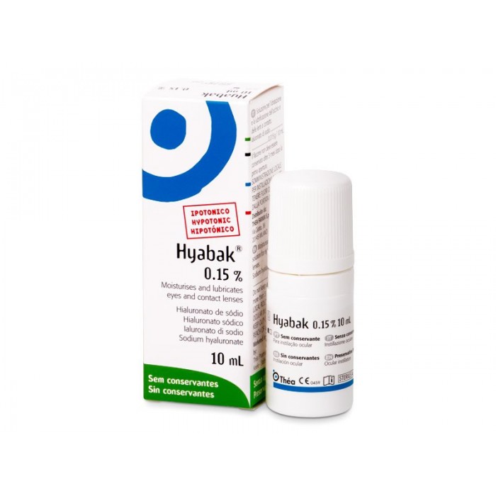 Solutie oftalmica Hyabak 0,15%, 10ml, Lab Thea