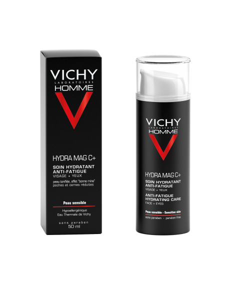 Homme Hydra Mag C, Cremă De Faţă Hidratantă Cu Efect Anti-Oboseală, 50Ml , Vichy