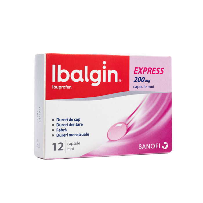 Ibalgin Express 200mg x12cps moi, Sanofi...