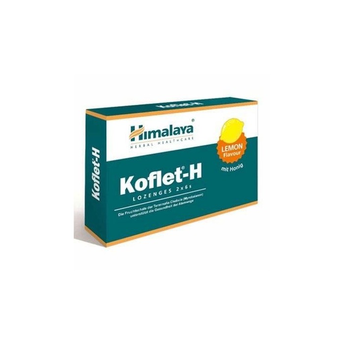 Koflet cu aroma de lamaie, 12 pastile, Hymalaya Drug. Co. India