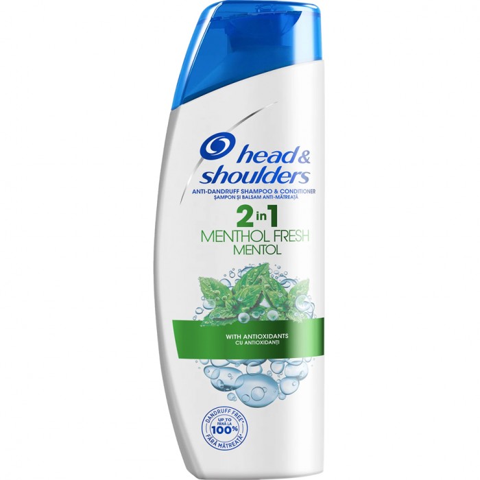 Sampon Head & Shoulders menthol 2 in1, 360 mililitri, Procter & Gamble