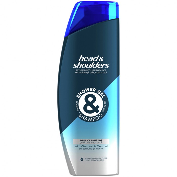 Gel de dus si sampon pentru barbati Head & Shoulders deep cleansing, 360 mililitri, Procter & Gamble