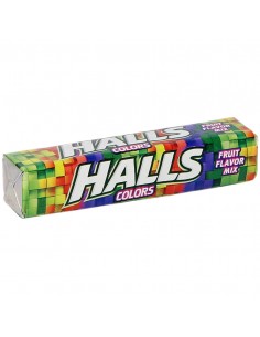 Halls Colors – bomboane aromate multicolore cu mentol