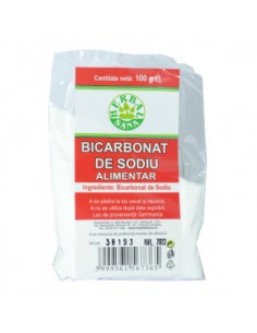 Bicarbonat de sodiu, 100 g, Herbavit