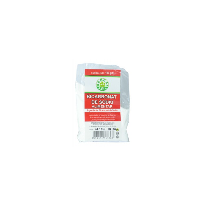 Bicarbonat de sodiu, 100 g, Herbavit