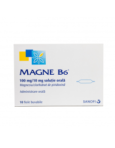 Magne B6 solutie orala 10ml x 10 fiole, Sanofi Romania...