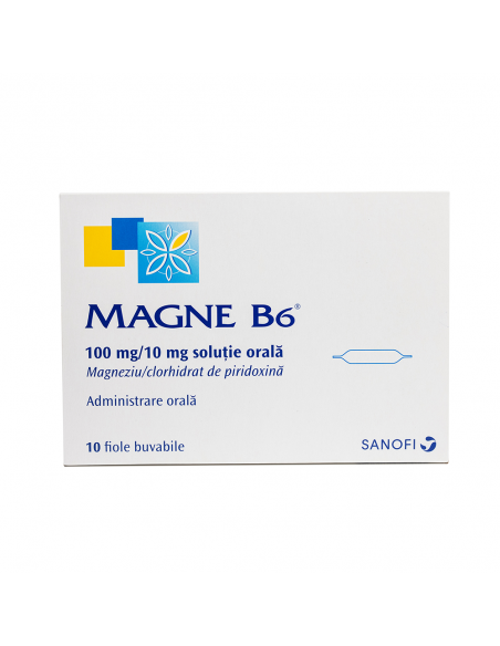 Magne B6 solutie orala 10ml x 10 fiole, Sanofi Romania S.R.L. - Romania