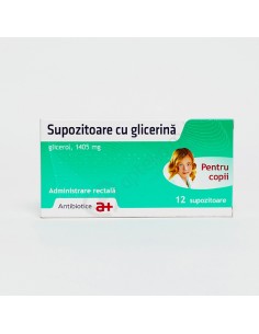 Glicerina copii supozitoare, 12 buc, Antibiotice