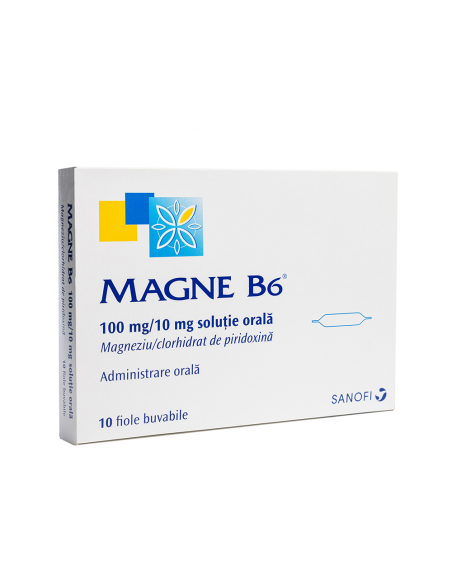 Magne B6 solutie orala 10ml x 10 fiole, Sanofi Romania S.R.L. - Romania