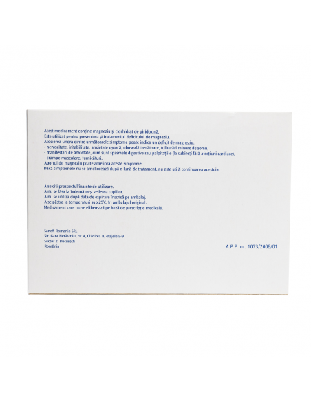 Magne B6 solutie orala 10ml x 10 fiole, Sanofi Romania S.R.L. - Romania