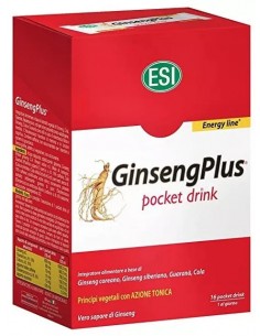 Ginseng plus pocket drink, 16 buc, 10 ml, ESI
