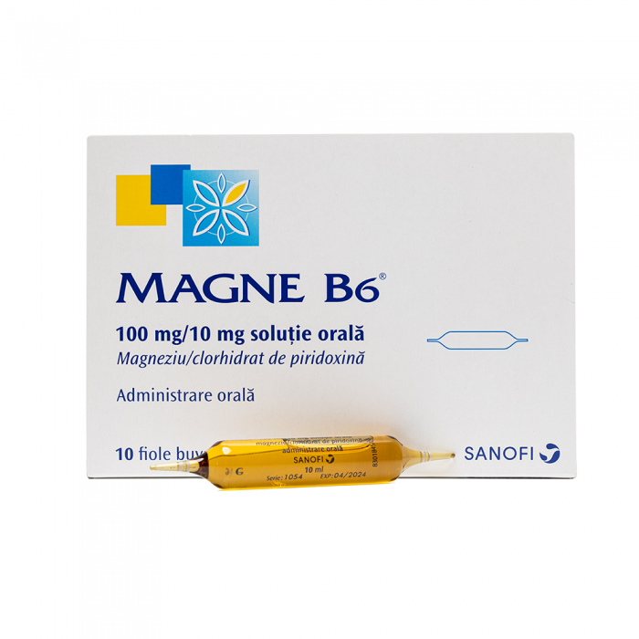 Magne B6 solutie orala 10ml x 10 fiole, Sanofi...