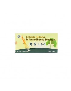Ginkgo biloba  panax ginseng x 10 fiole