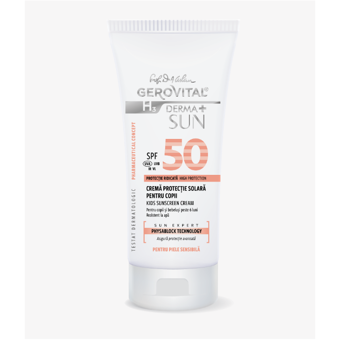 Gh3 Derma sun crema protectie solara copii spf50 x 100 ml