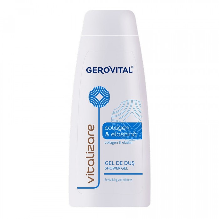 Gerovital gel de dus colagen & elastina, 400 ml, Farmec