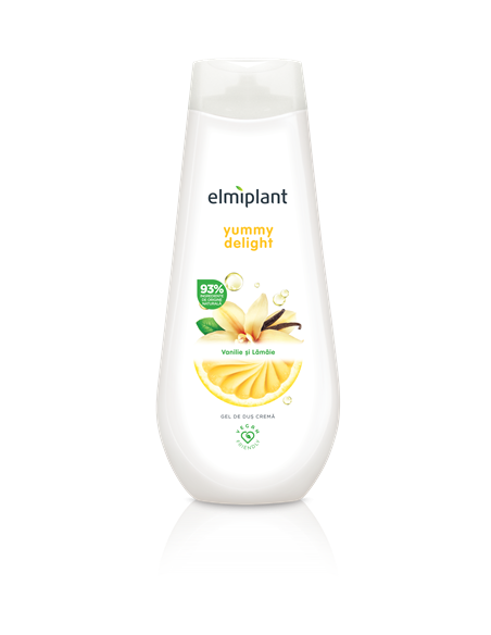 Gel de dus Yummy Delight (vanilie si lamaie), 400 ml, Elmiplant