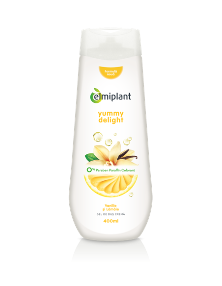 Gel de dus Yummy Delight (vanilie si lamaie), 400 ml, Elmiplant