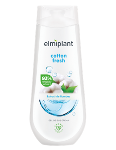 Gel de dus Cotton Fresh (extract de bumbac), 400 ml,...