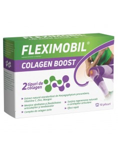 Fleximobil colagen boost, 10 plicuri, Fiterman Pharma