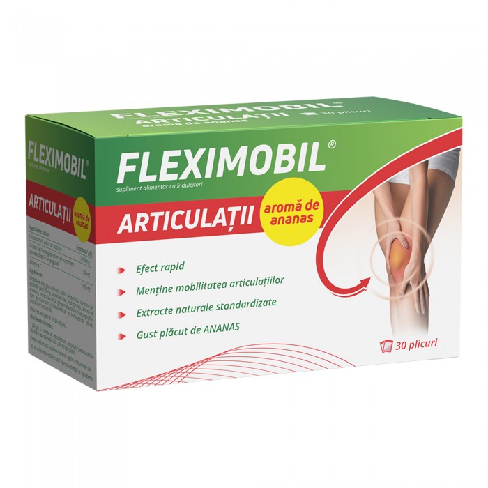 Fleximobil articulatii aroma de ananas, 30 plicuri, Fiterman