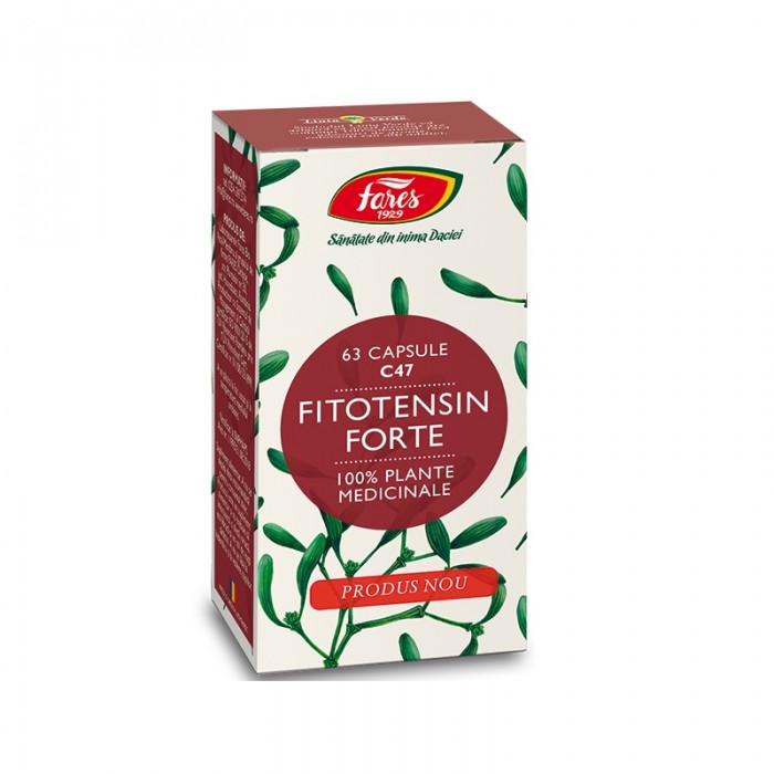 Fitotensin Forte, 63 cps, Fares